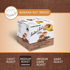 Bostons Best medium roast coffee highlighting banana-nut flavor profile