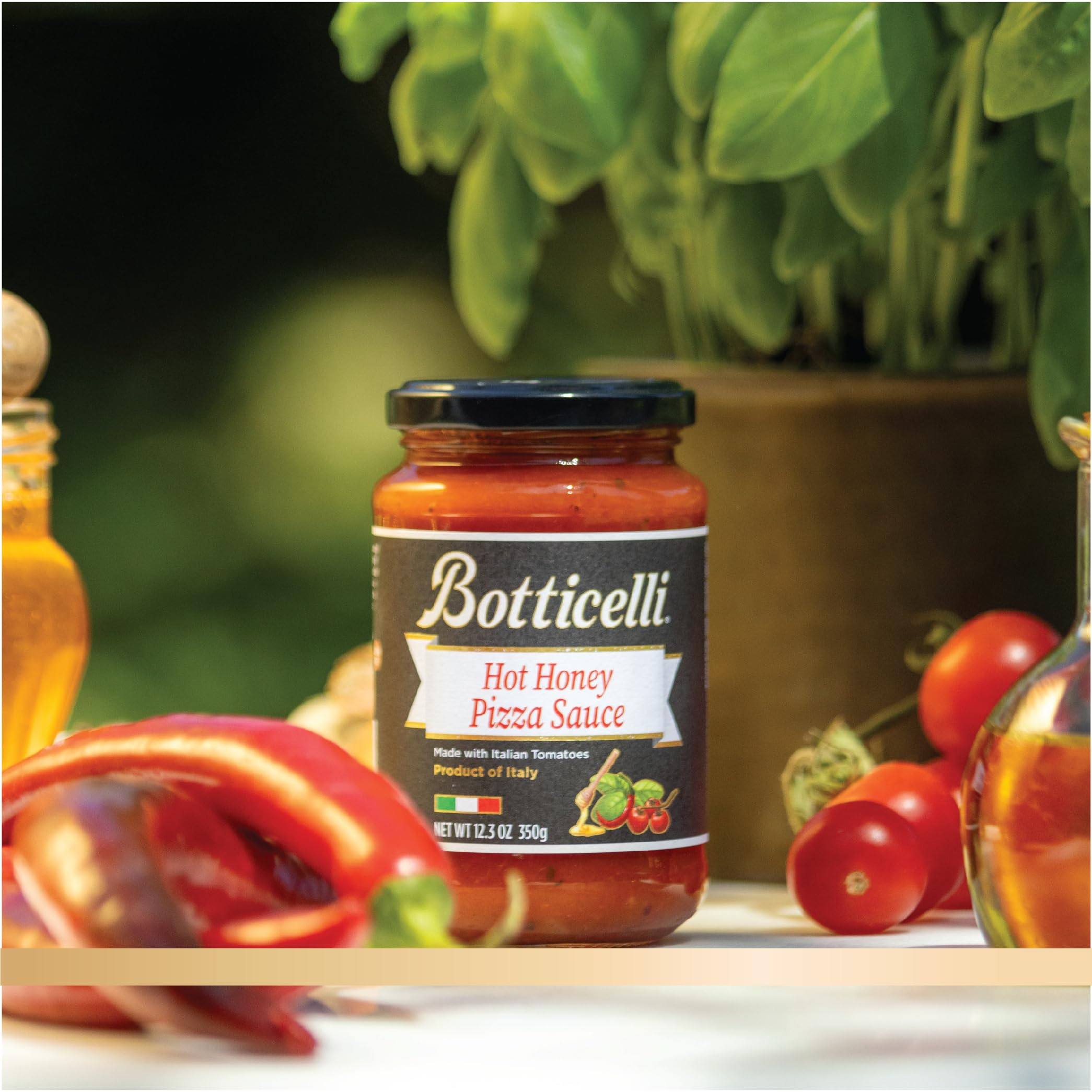 Botticelli sauce label highlights nutrition details for careful menu planning.