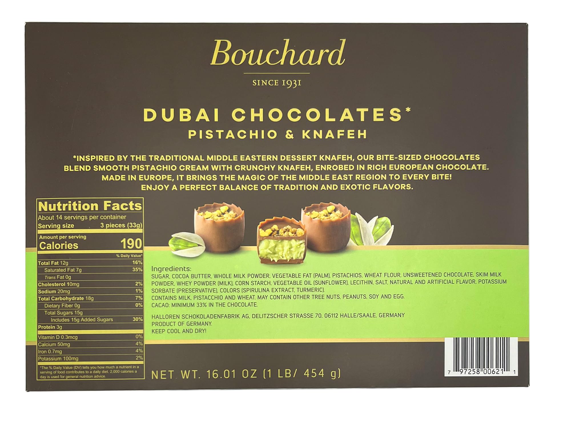 Bouchard Dubai Knafeh slice reveals delicate layers and dessert-inspired sweetness