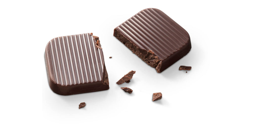 Bouchard foil-packaged chocolate stays fresh and aromatic for gifting or sharing.