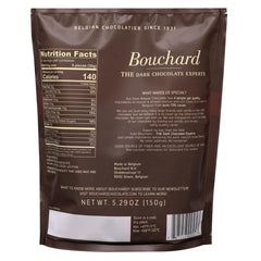 Bouchard 72% cacao bar close-up shows glossy texture and rich aroma.