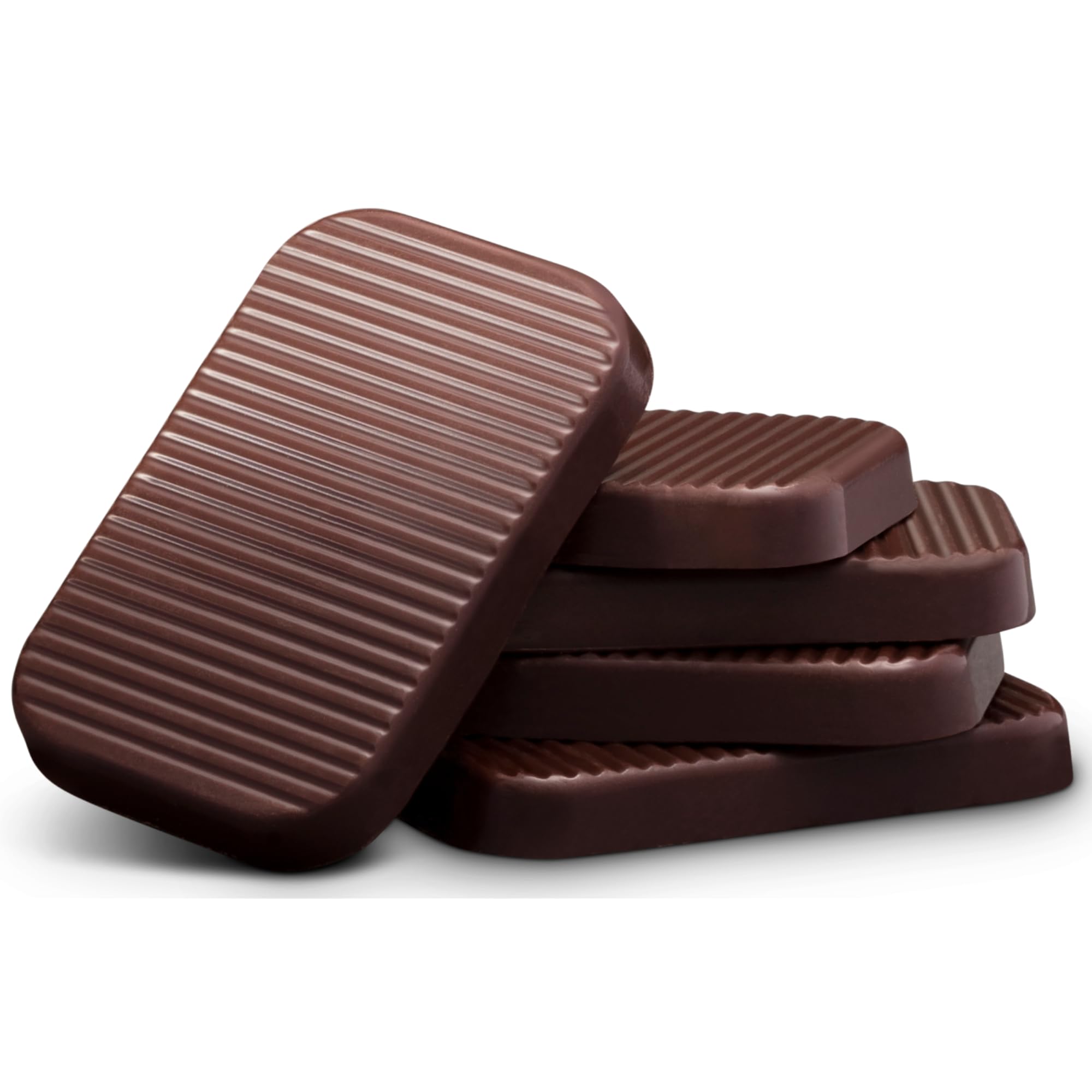 Bouchard Belgian dark chocolate on a store shelf conveys boutique quality.