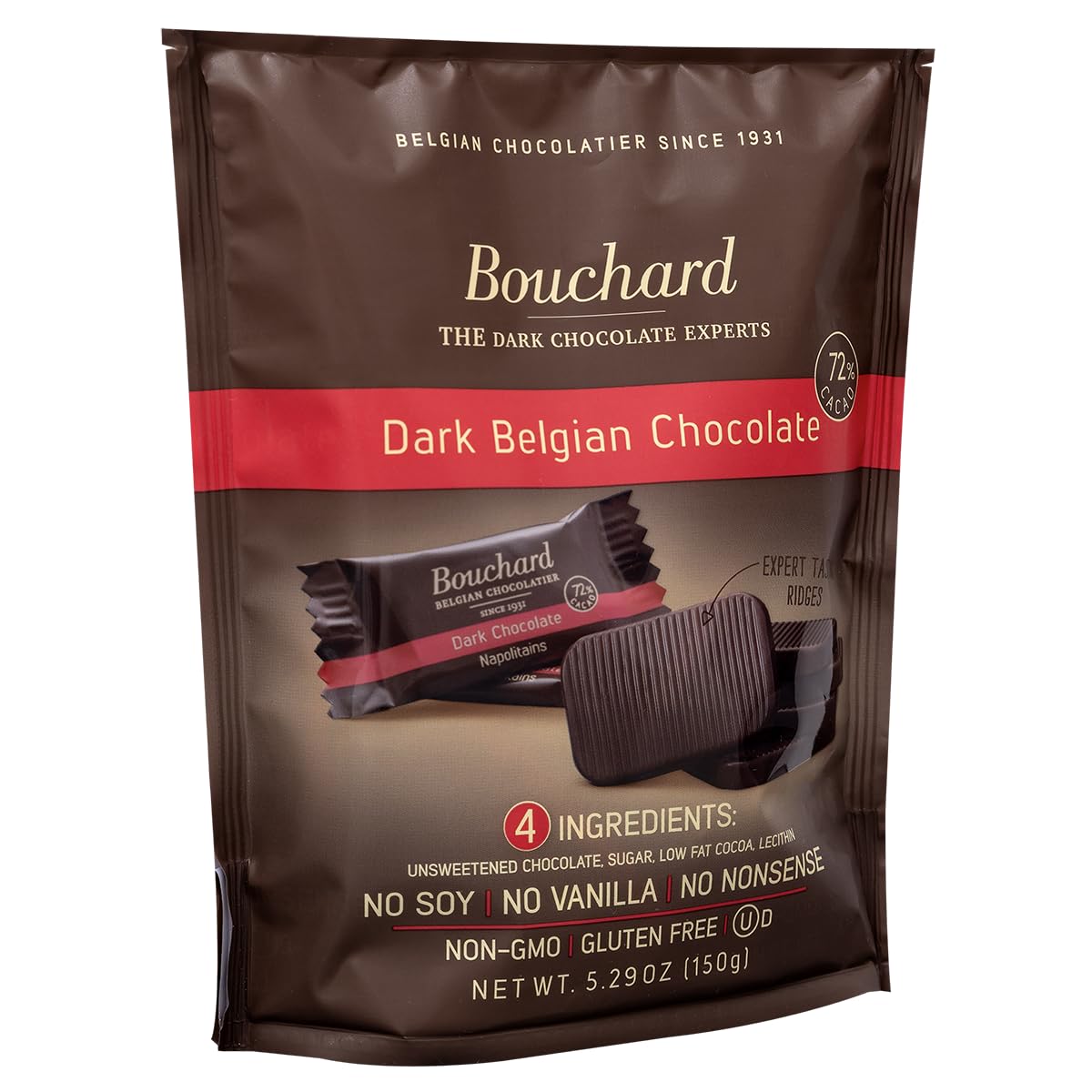 Bouchard chocolate served on a plate evokes a refined tasting moment.