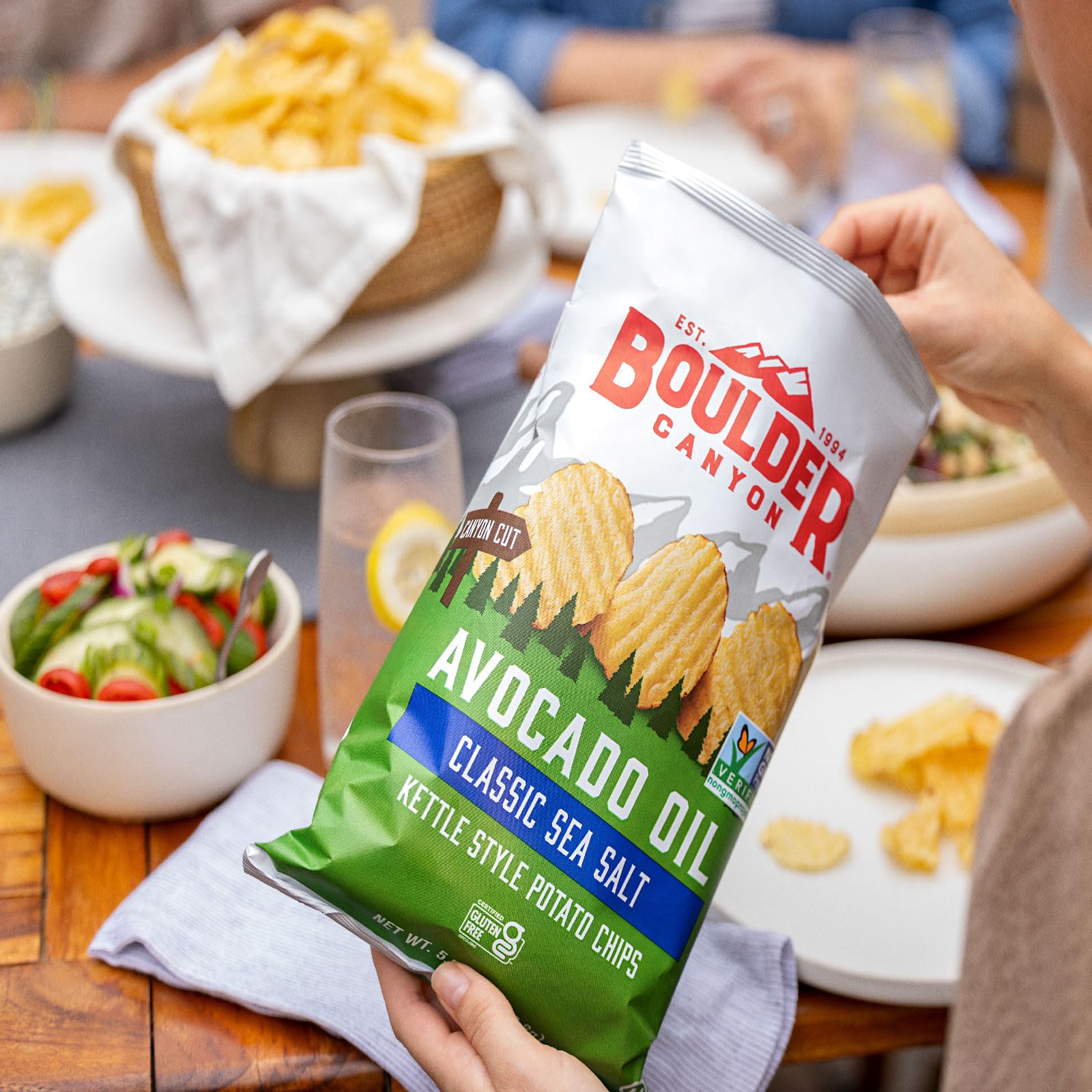 Boulder Canyon Sea Salt & Cracked Pepper 1oz bag—bold flavor.