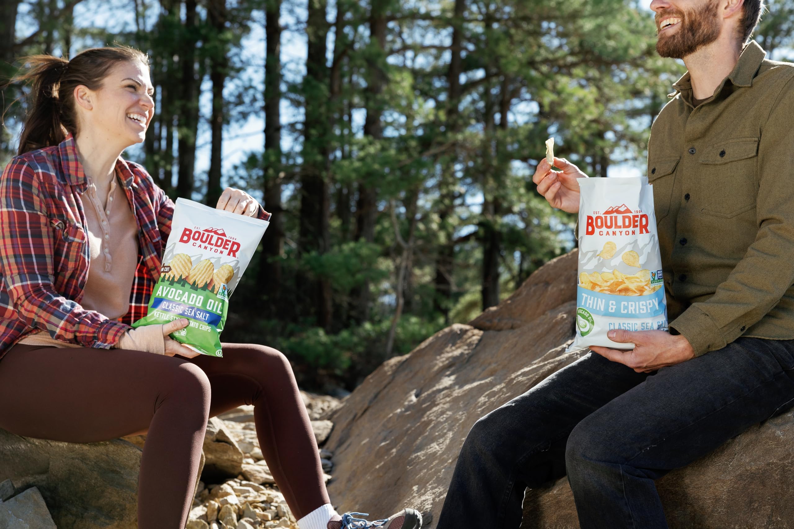 Boulder Canyon chips on table – perfect for movie nights