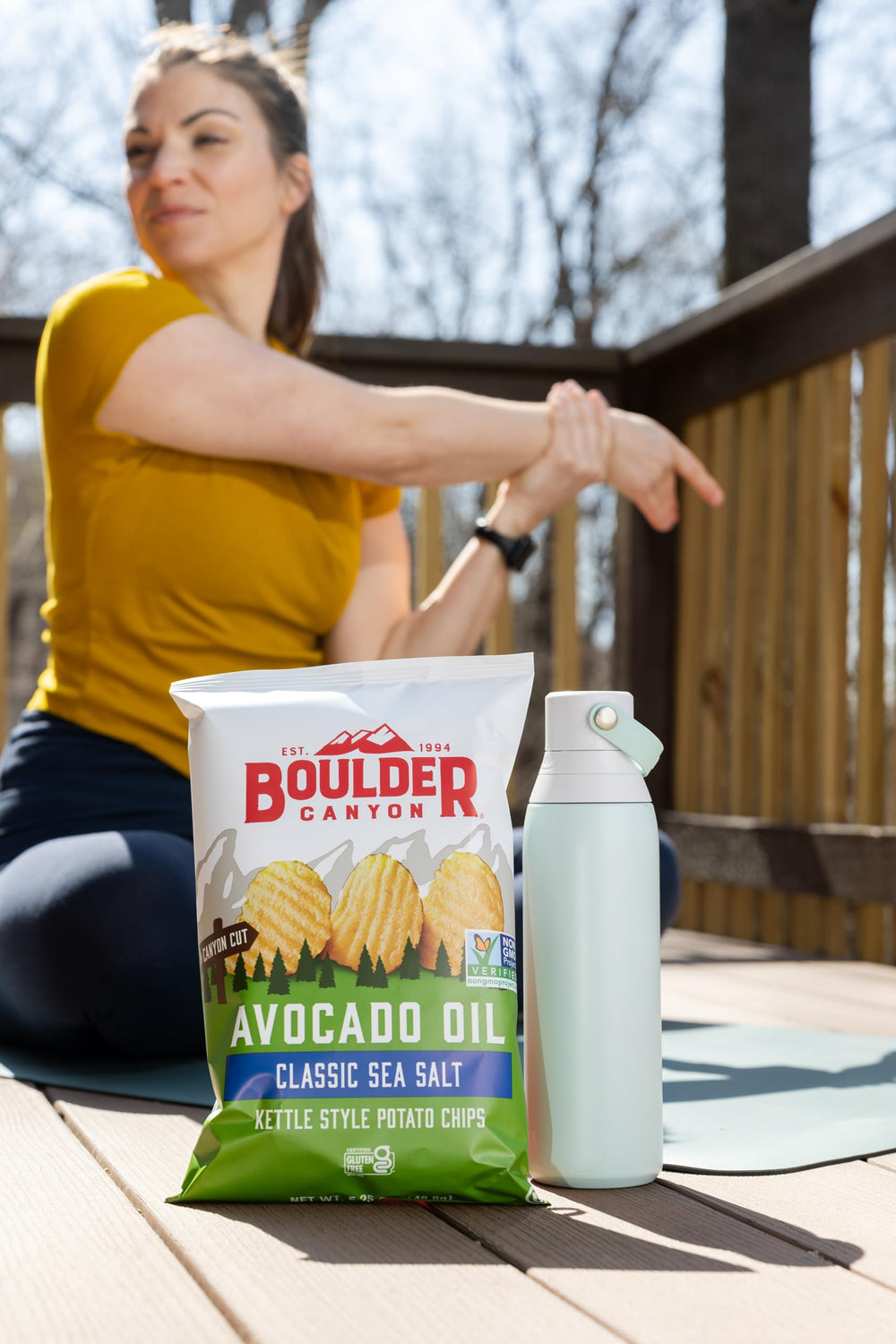 Boulder Canyon chips packaging – sleek bag appeals to snackers