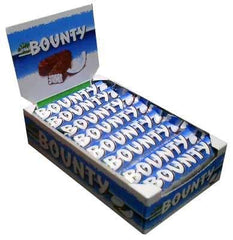 Bounty milk chocolate bar with coconut inside, perfect for gifting and celebrations.