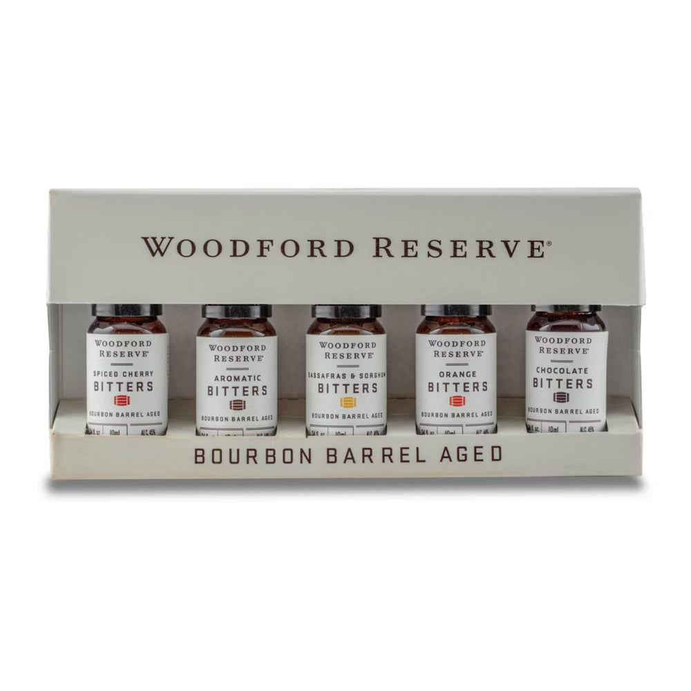 Woodford Reserve Bitters five-pack gift box for at-home cocktail tastings