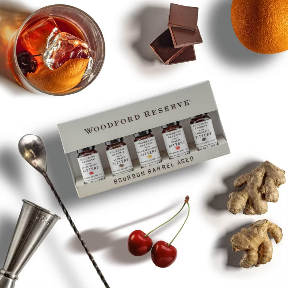 Woodford Reserve Sassafras & Sorghum Bitters 10ml dram warm earthy sweetness