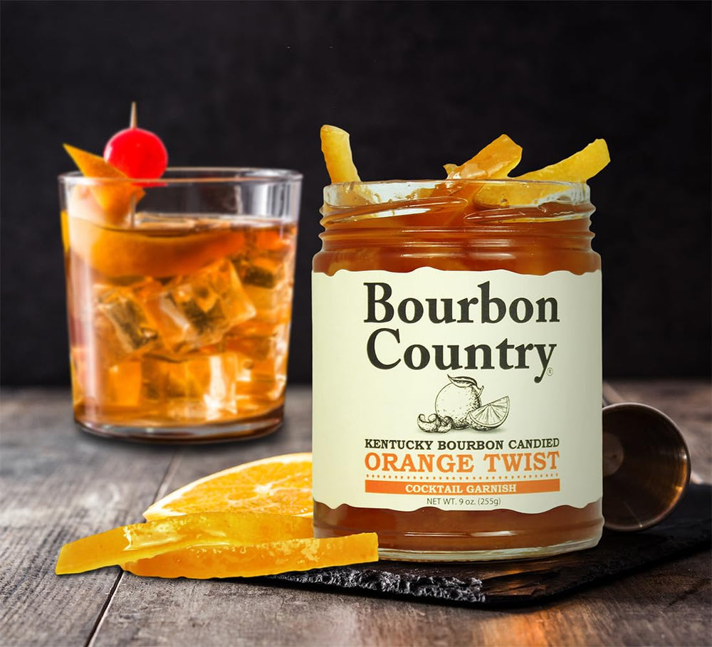 Bourbon Country candied orange twist used in baking for citrus aroma.