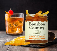 Bourbon Country candied orange twist used in baking for citrus aroma.