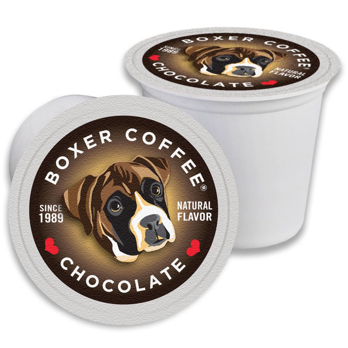Boxer Coffee chocolate single-serve pod reveals rich, natural chocolate flavor in each cup