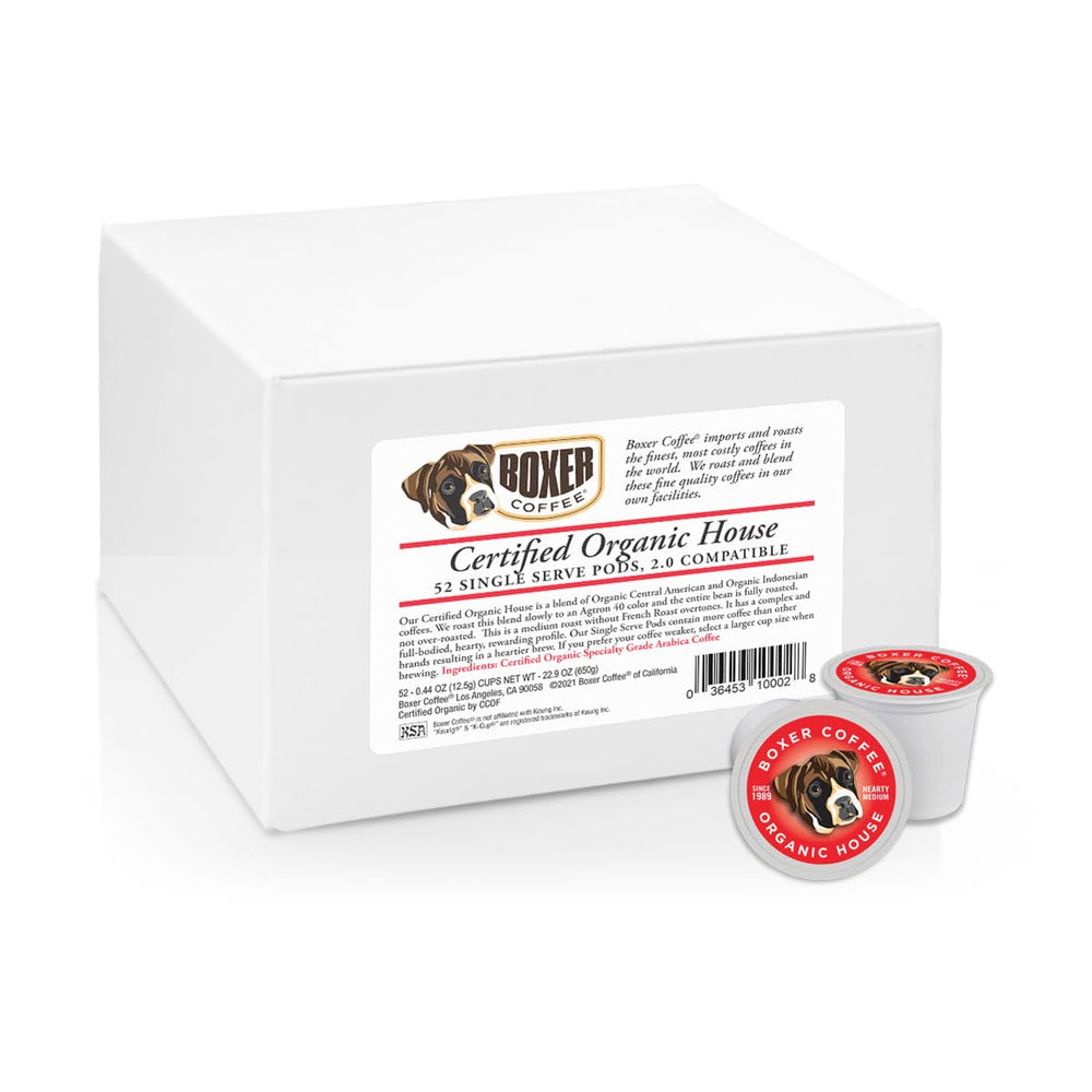 Boxer Coffee medium roast cup with balanced, full-bodied aroma.