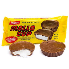 Boyer Mallo Cup 2-pack box: coconut-laced chocolate with marshmallow center, nostalgic treat.
