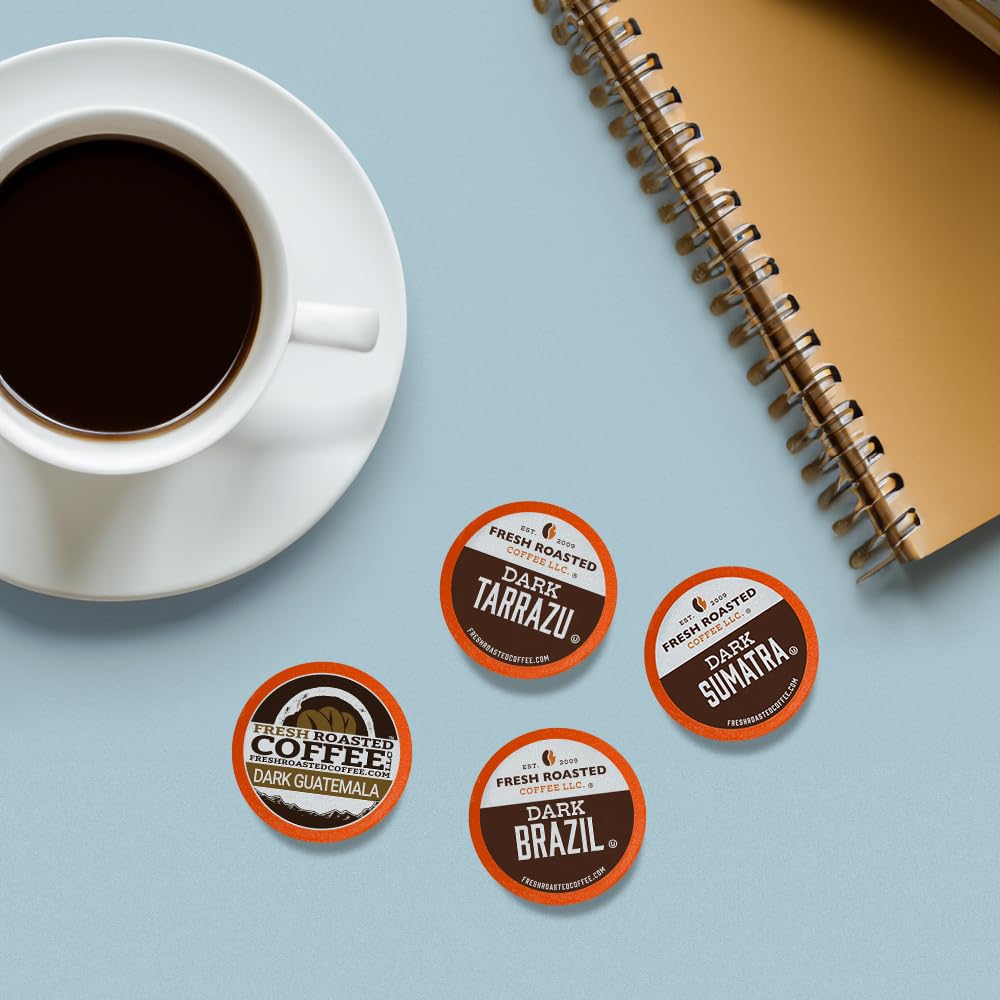 Fresh Roasted Coffee uses BPA-free cups and paper packaging for safer disposal