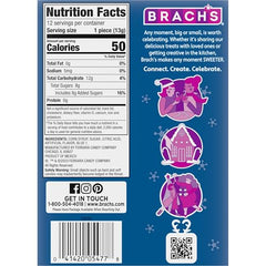 Brach’s Blueberry Candy Canes tree decorations, add a fruity festive touch.