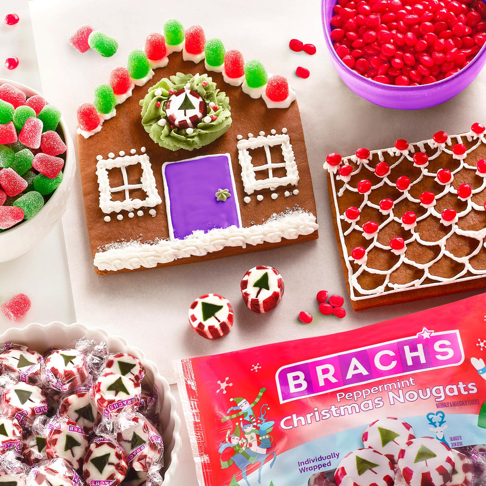 Brach's Cinnamon Imperials hot cocoa topping, adds warm heat to winter drinks.