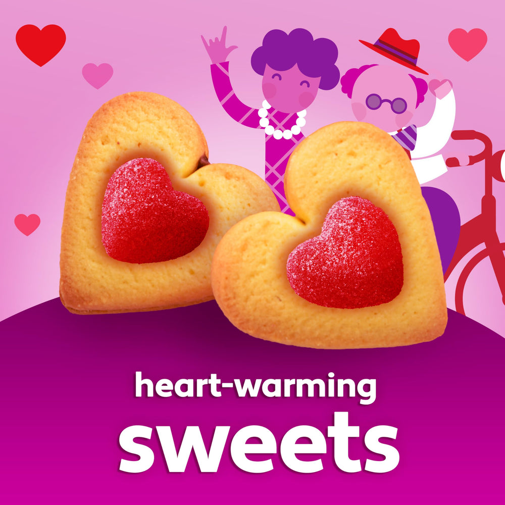 Brach’s Cinnamon Jelly Hearts treat bag idea for Valentine’s party favors.