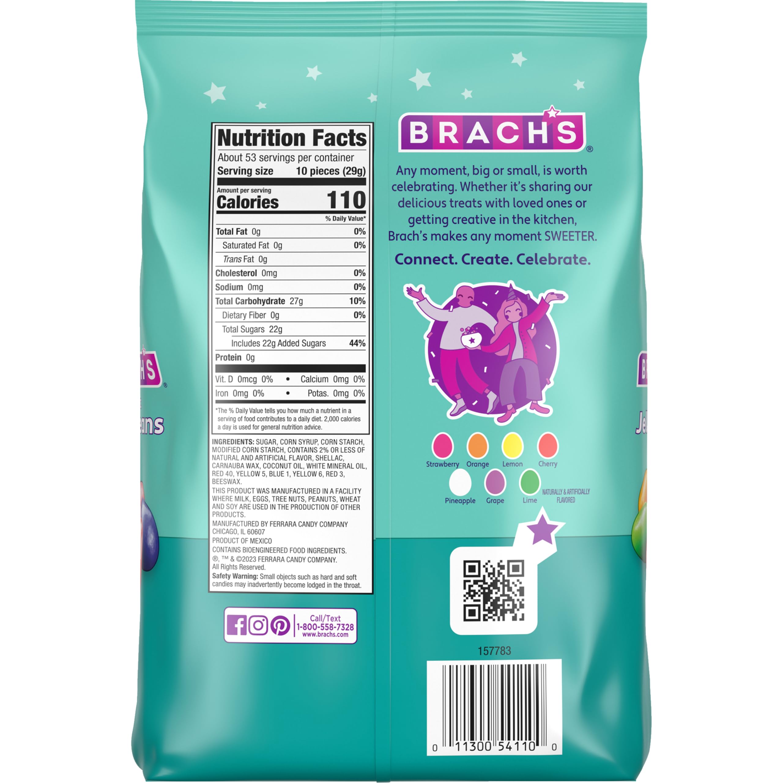 Brach's Classic Jelly Beans used to decorate cookies and cupcakes with fruit tones.