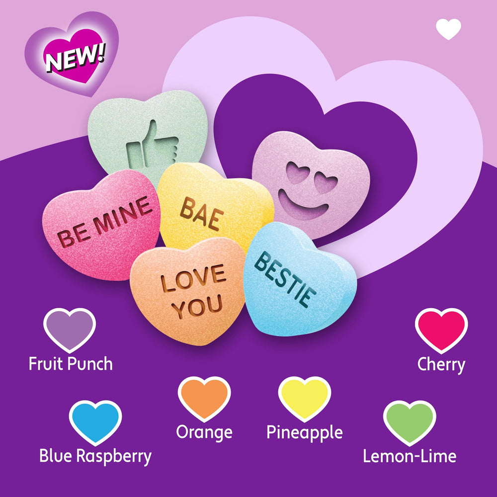 Brach's Sweet Bright Conversation Hearts Cherry flavor for gifting.