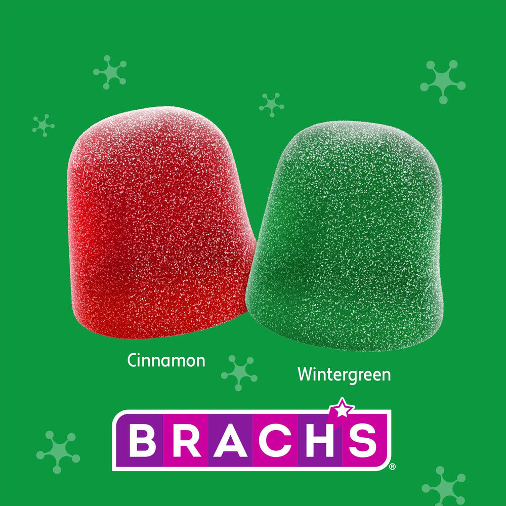 Brach's two-flavor Wintergreen and Cinnamon gumdrops for seasonal sweetness.