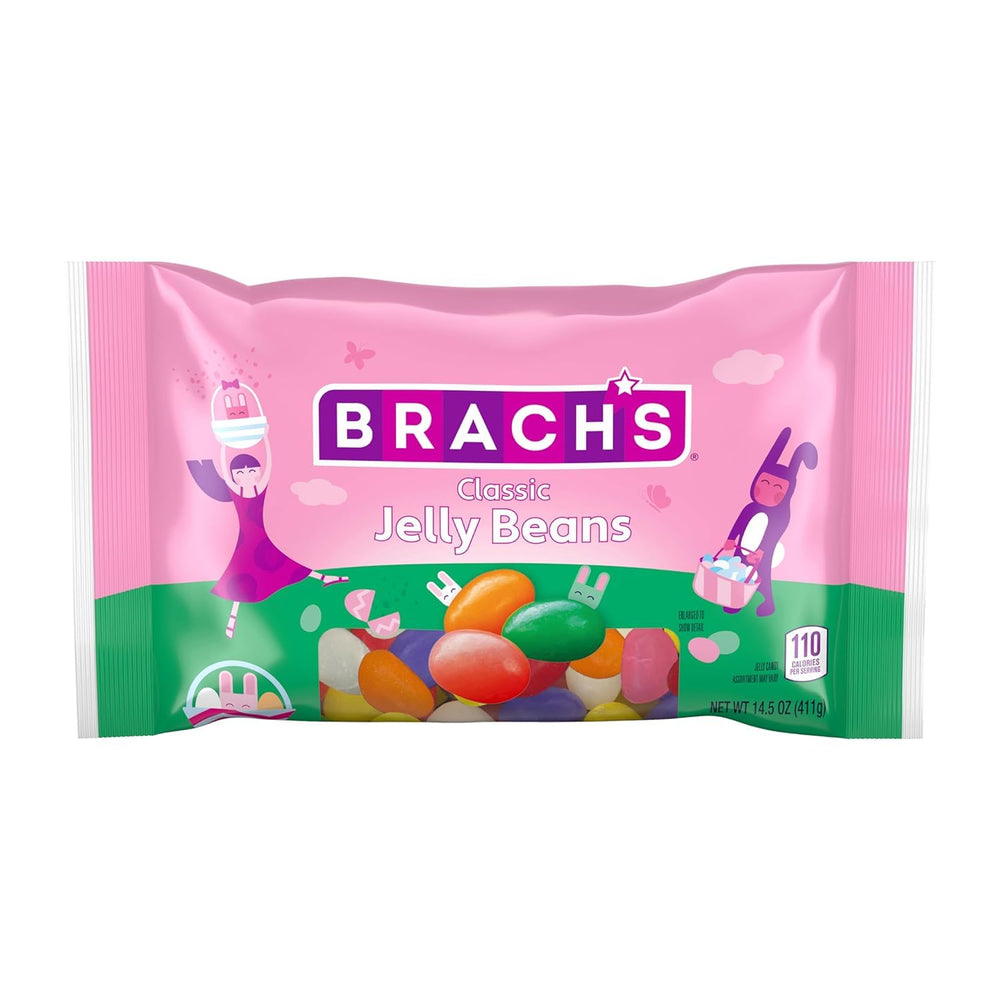 Brach's Jelly Bird Eggs classic 9 oz bag with glossy, colorful shells.