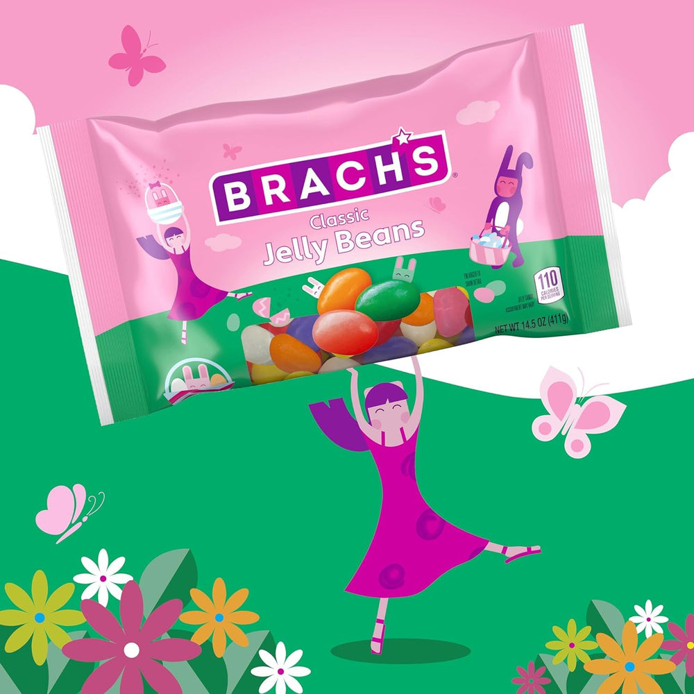 Gift-ready Easter basket featuring Brach's Jelly Bird Eggs.
