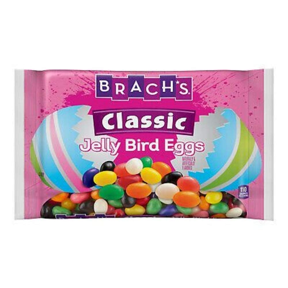 Brach's Jelly Bird Eggs on pantry shelf posing as a snack option.