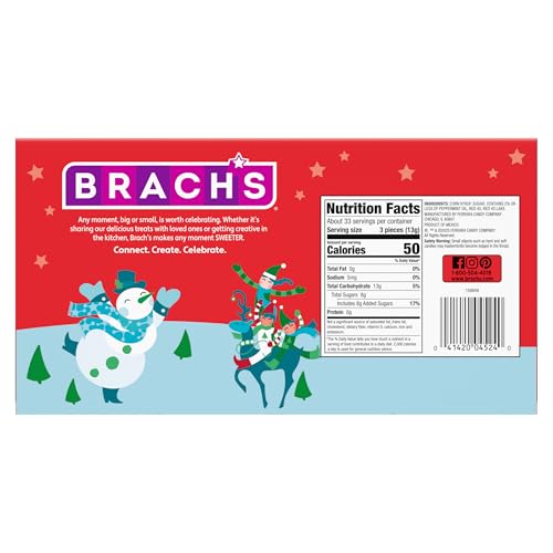 Brach's mini peppermint candy canes decorating a Christmas tree