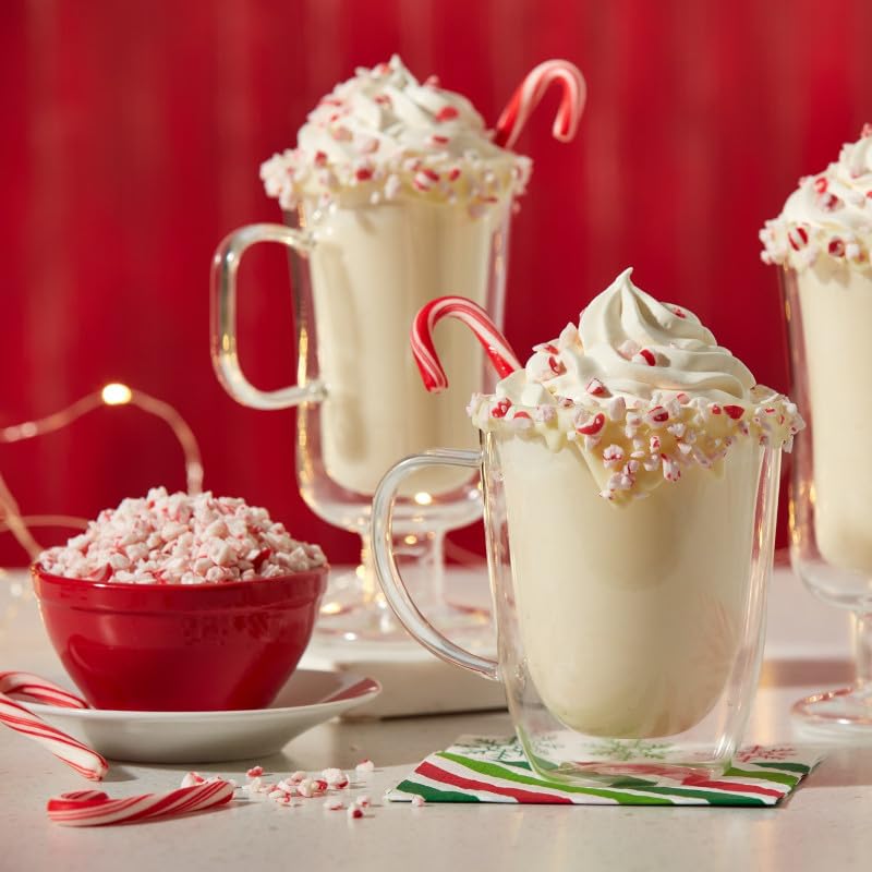 Brach's mini peppermint candy canes in a gift basket, shareable