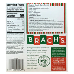 Brach's peppermint candy canes side panel highlighting 12-count per box.
