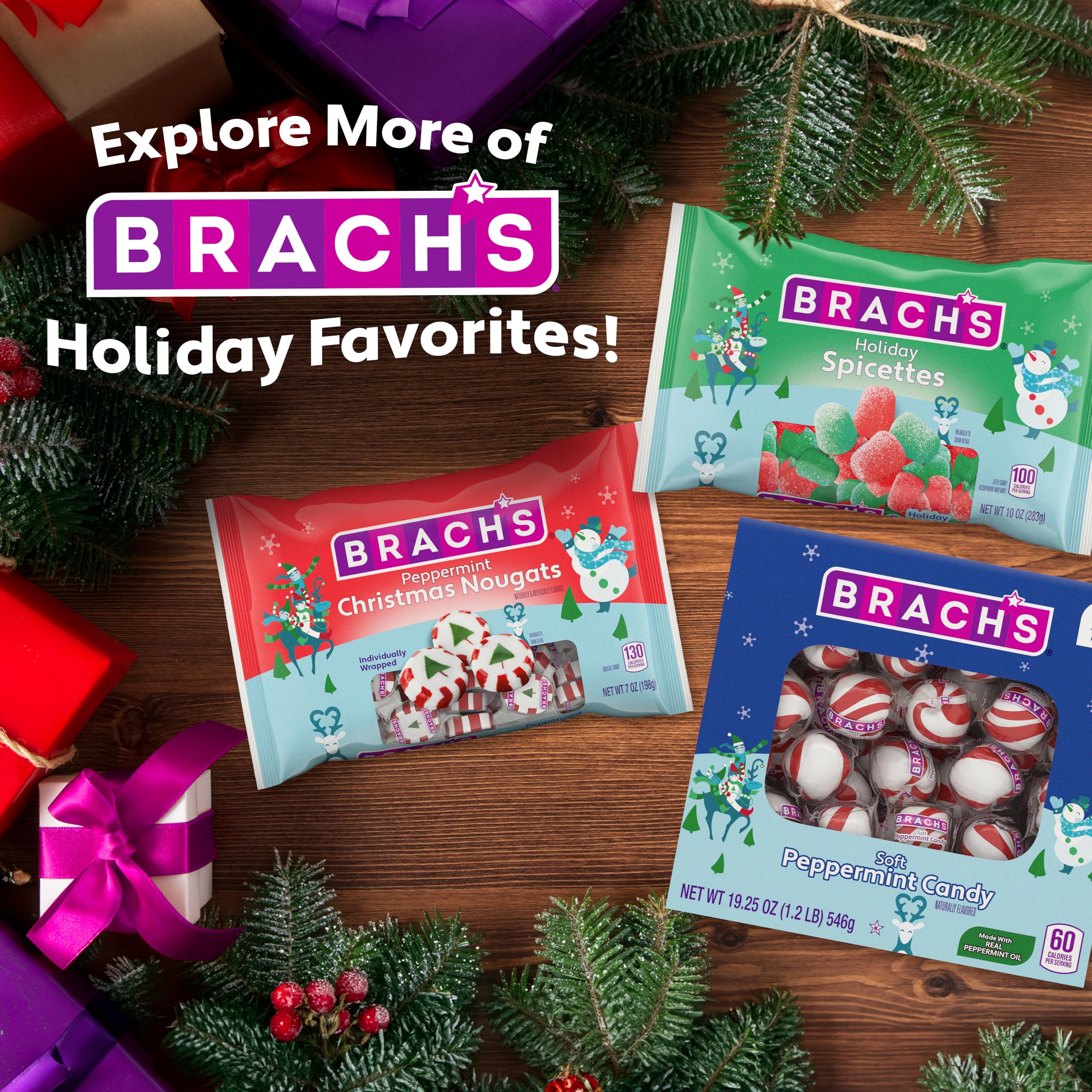 Brach's Peppermint Mints ideal as stocking stuffers.