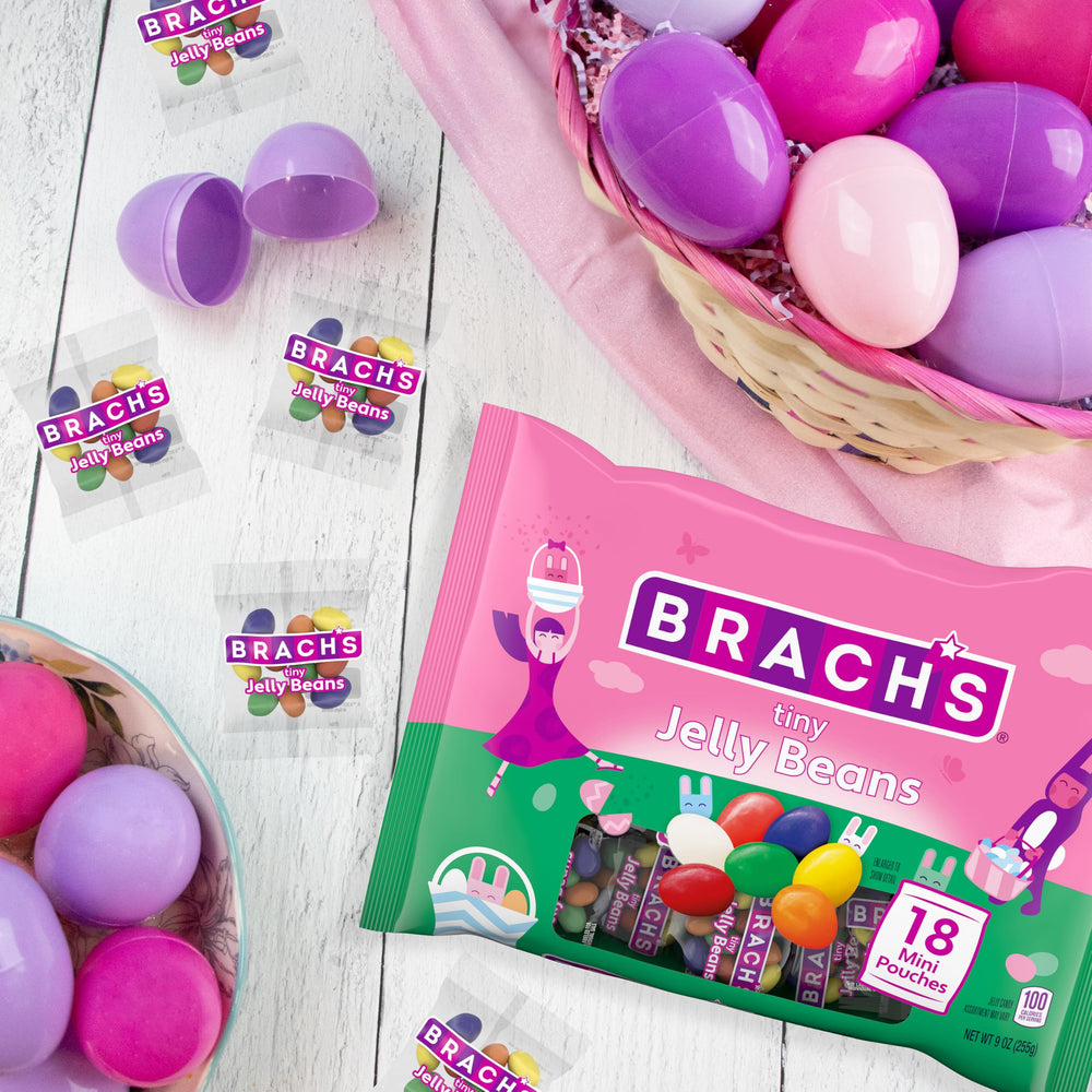 Brach's Tiny Jelly Beans grape flavor brings colorful candy to desserts.