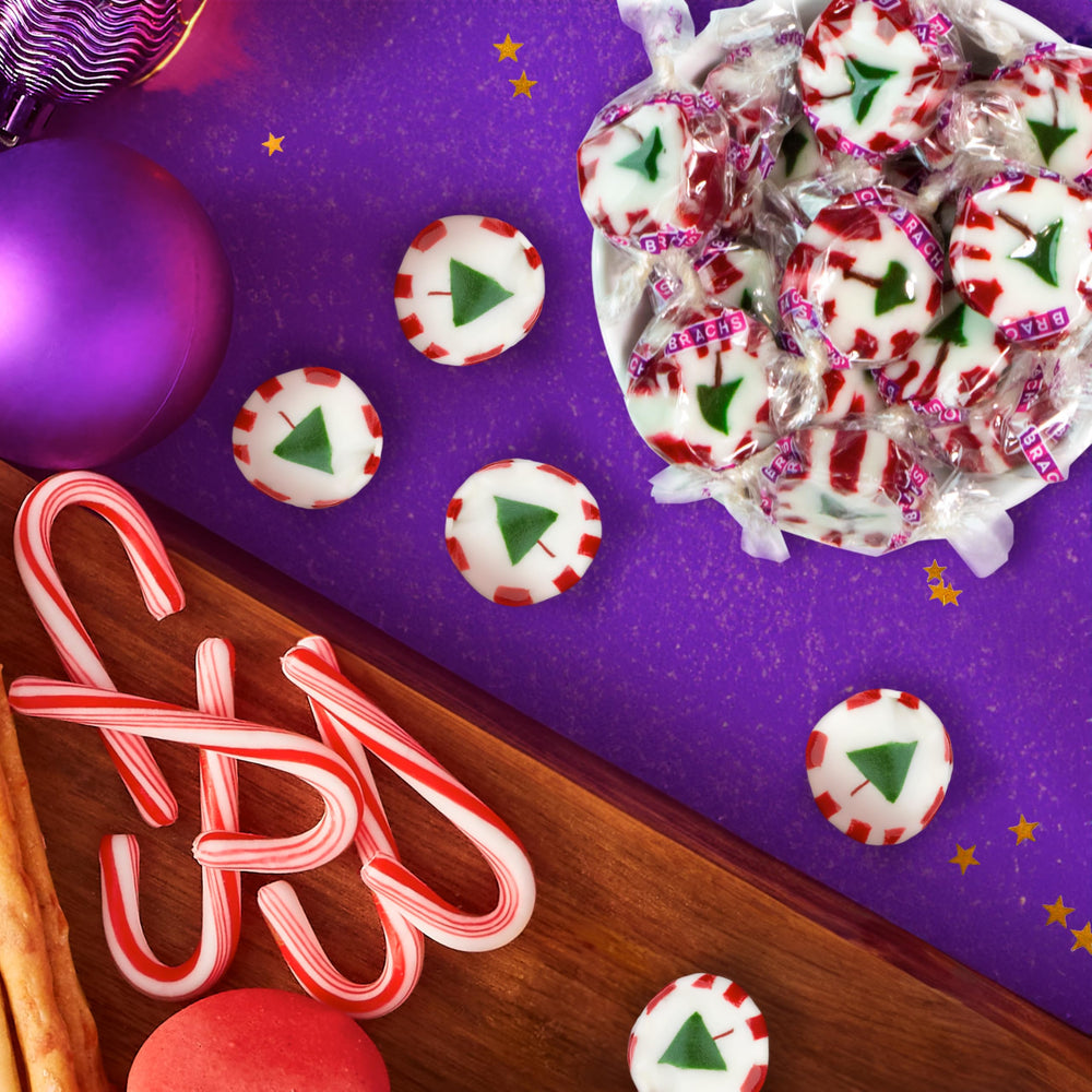 Brach's candy canes for tree decorating and seasonal crafts.