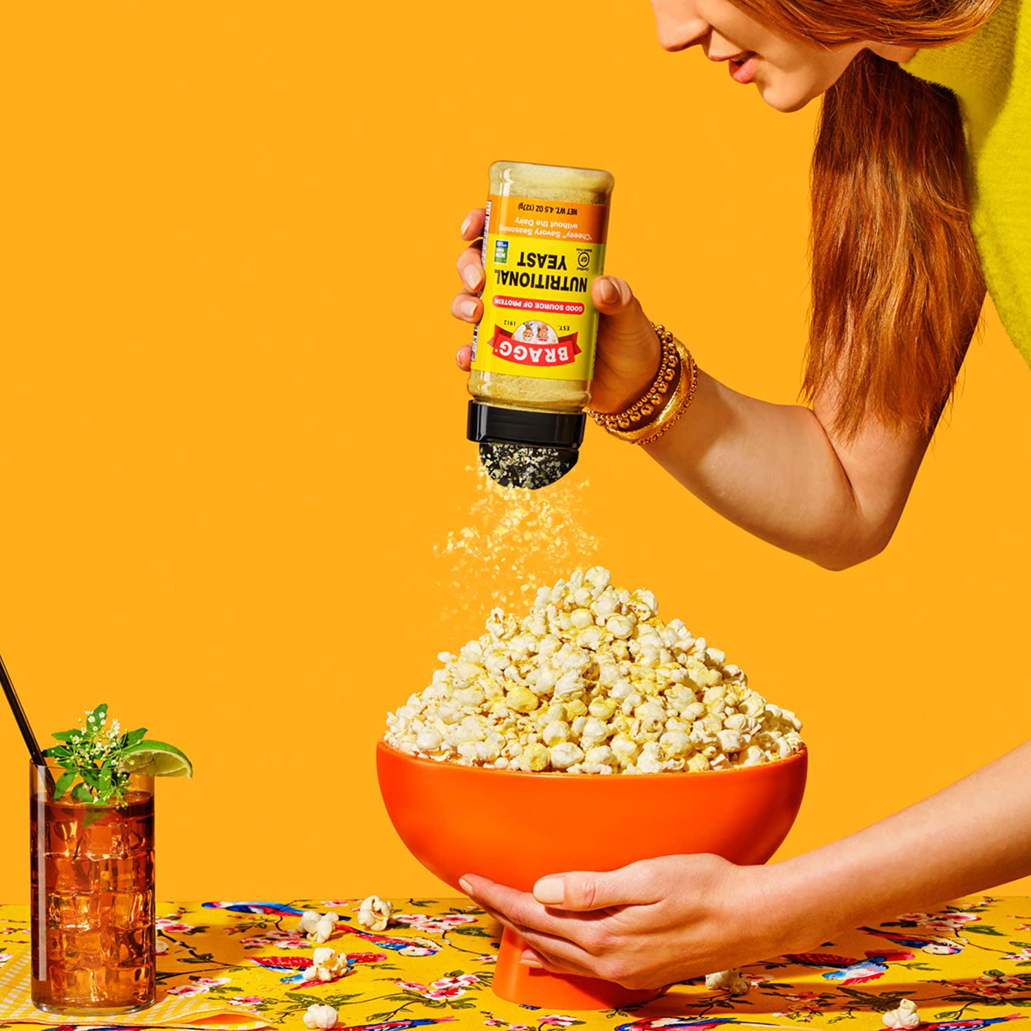 Bragg Nutritional Yeast Seasoning gluten-free formula highlighting allergen-friendly cooking