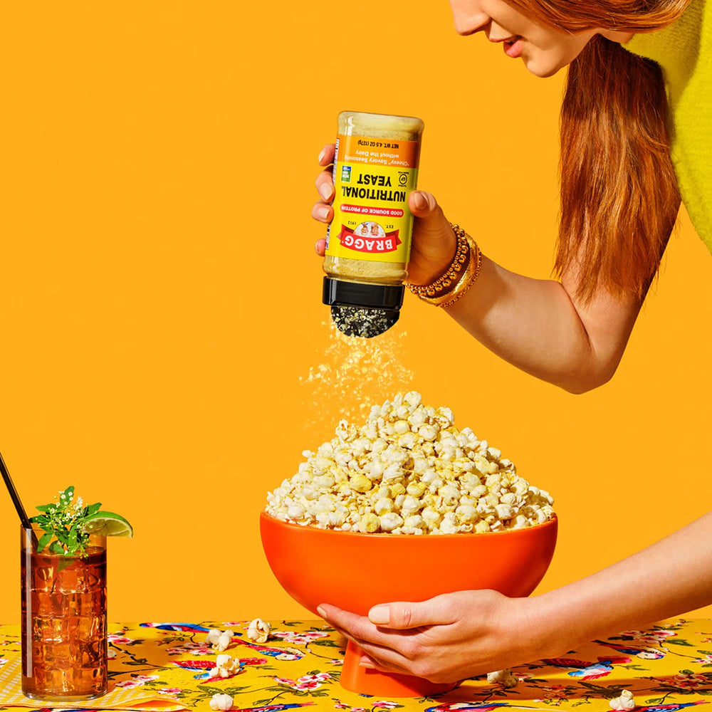 Bragg Nutritional Yeast Seasoning gluten-free formula highlighting allergen-friendly cooking