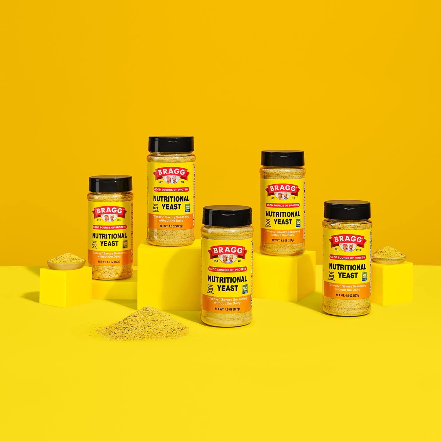 Bragg Nutritional Yeast Seasoning emphasizing plant-based protein for meals