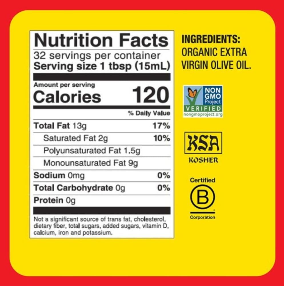 Bragg olive oil on salad demonstrates a glossy finish and aroma enhancement.