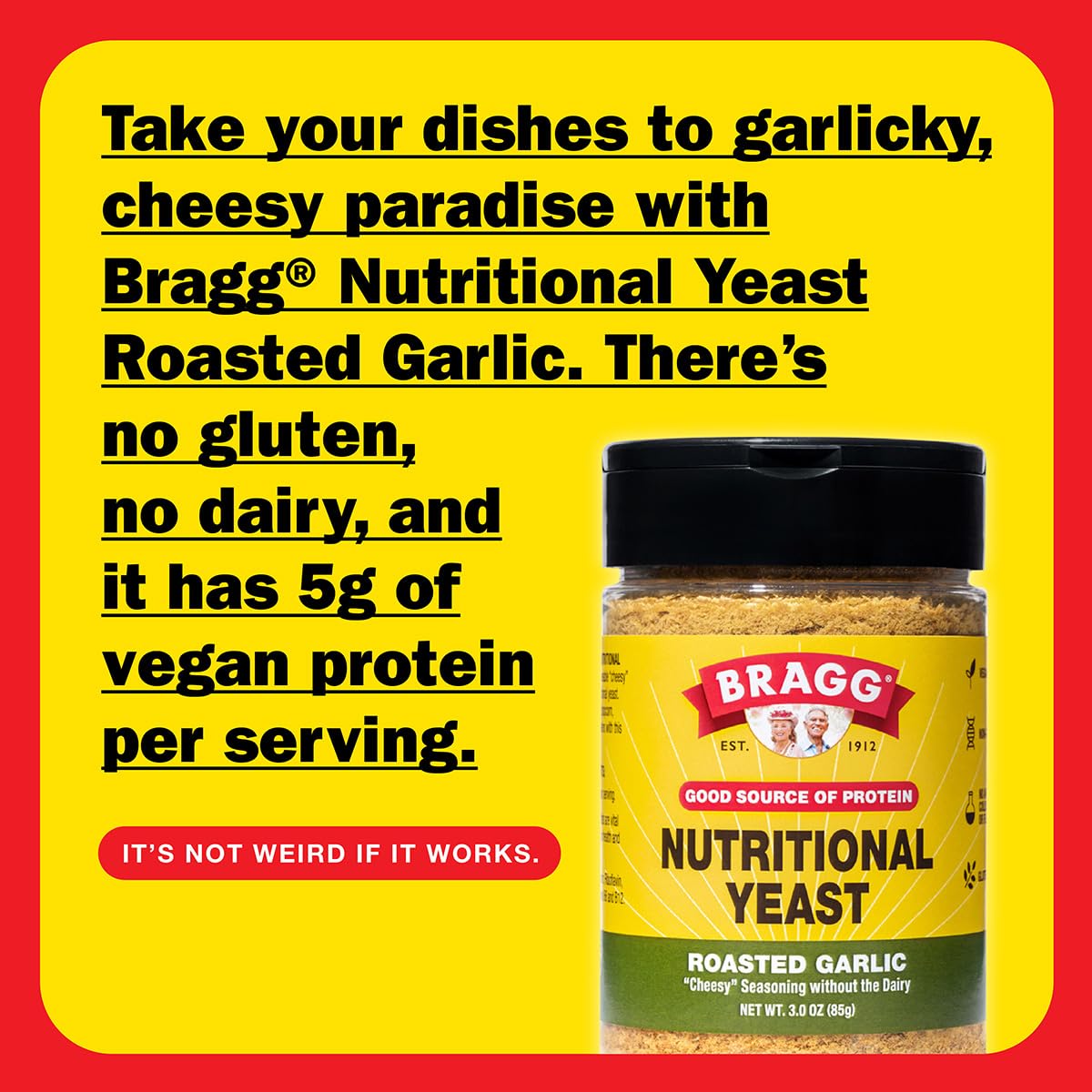 Bragg seasoning sprinkled on popcorn for a savory, low-sodium crunch