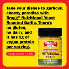 Bragg seasoning sprinkled on popcorn for a savory, low-sodium crunch
