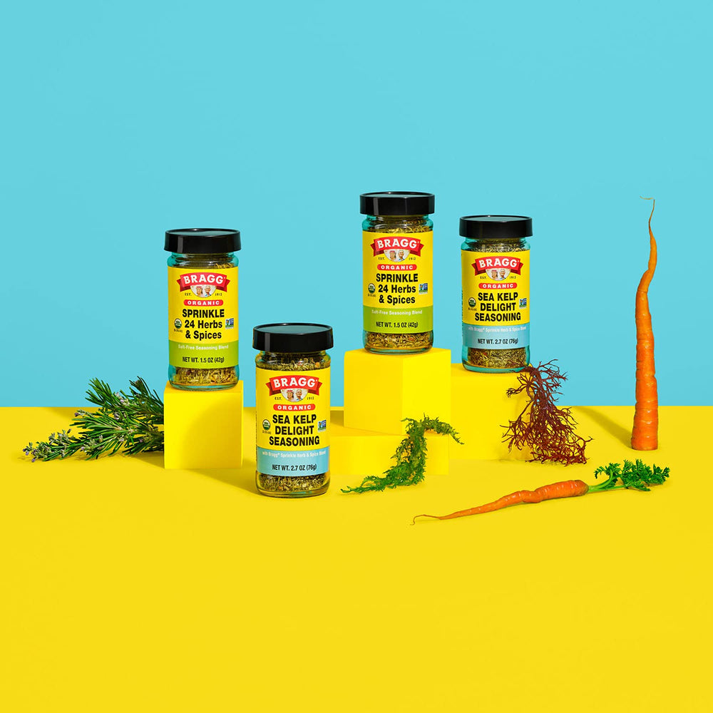 Bragg Sprinkle kitchen scene ready for quick flavor in meals.