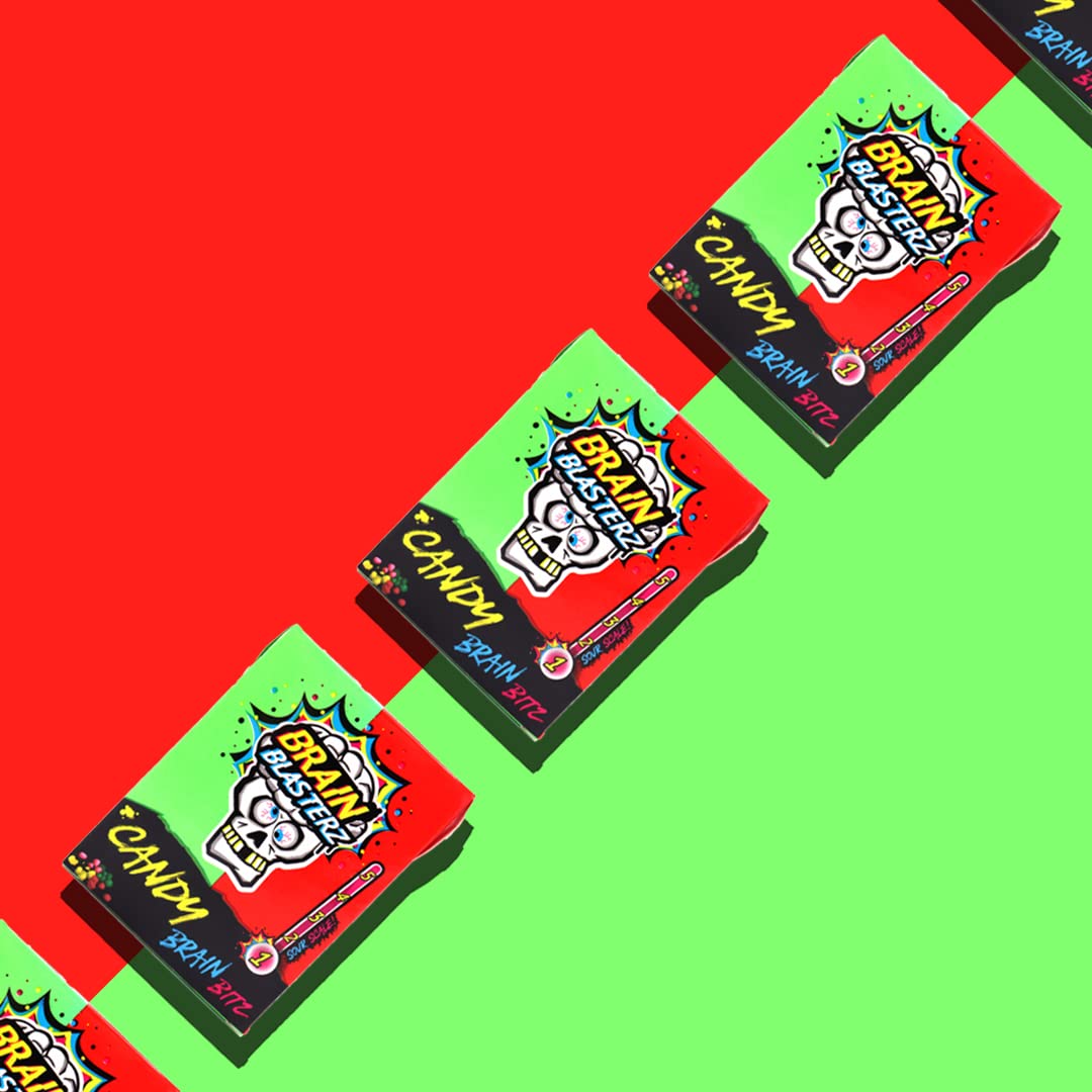 Brain Blasterz holiday gift wrap, vibrant packaging ready for Christmas gifts.