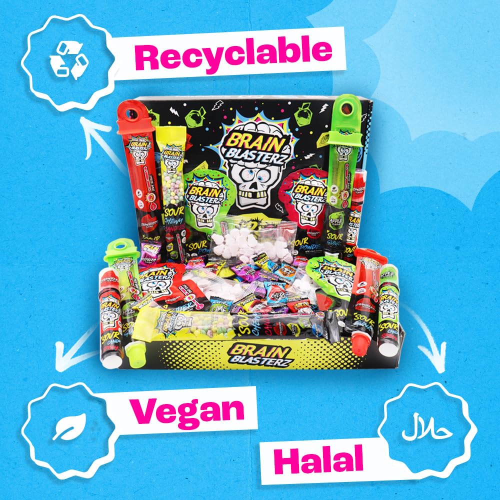Brain Blasterz Mega Sour Gift for Sour Lovers as a bold holiday treat.