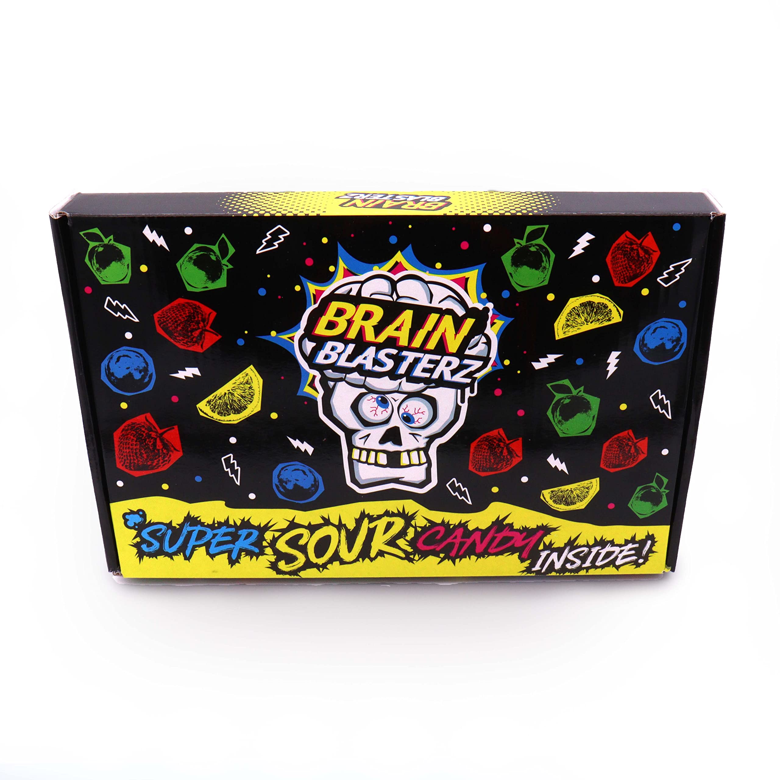 Brain Blasterz multicolor box close-up, eye-catching packaging boosts gift appeal.