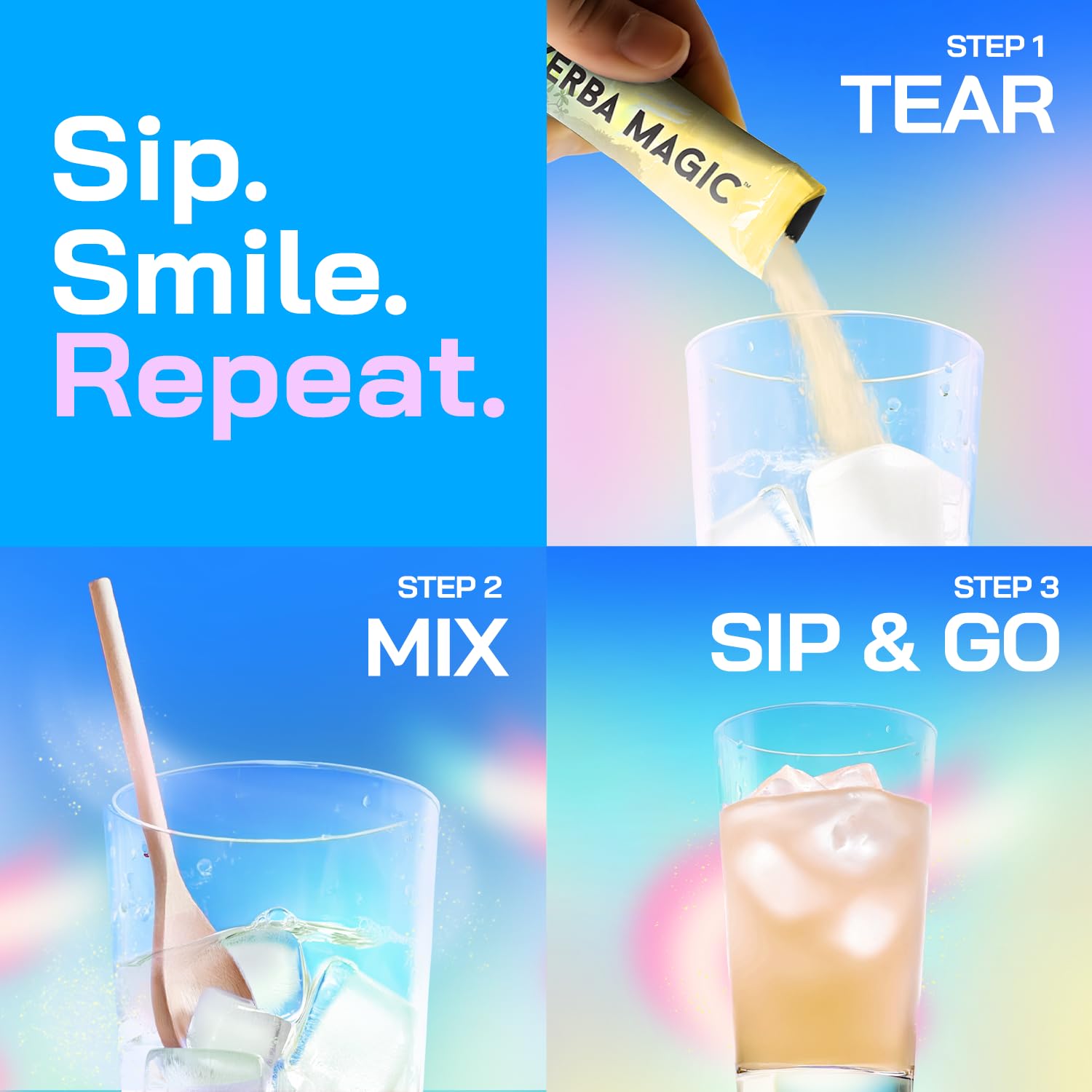 Brainista Yerba Magic drink setup for quick, low-sugar energy.