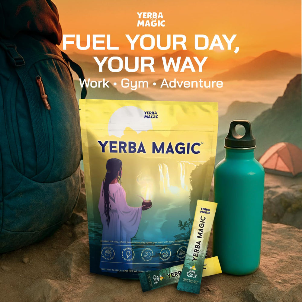 Brainista Yerba Magic instant mix dissolves in water for quick prep