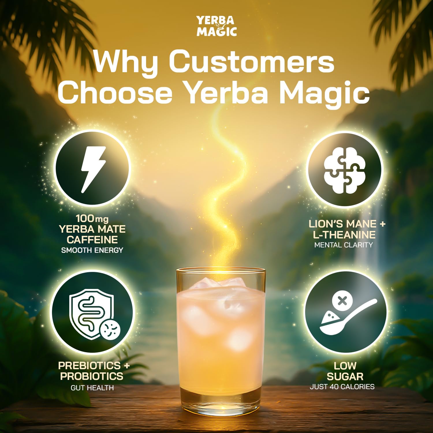 Brainista Yerba Magic mental focus nootropics for sharper thinking