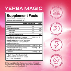 Brainista Yerba Magic scoop dissolving into water for focused energy
