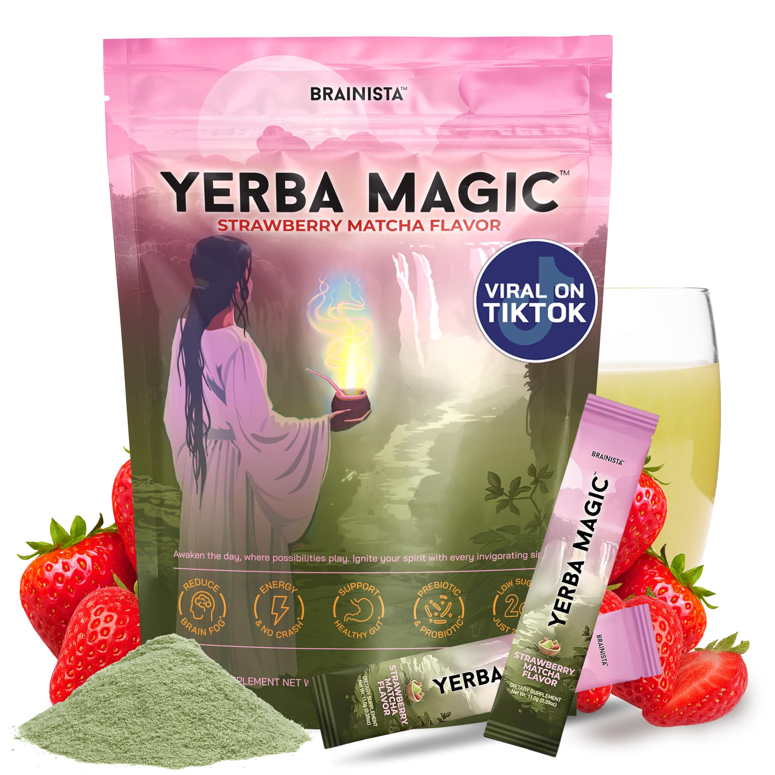 Brainista Yerba Magic stick pack ready for on-the-go energy boost