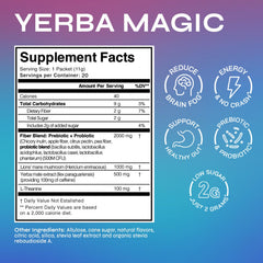 Brainista Yerba Magic stick pack ready to open for instant mix.